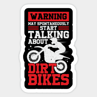 Funny Motocross Dirt Bike Rider Gift Sticker